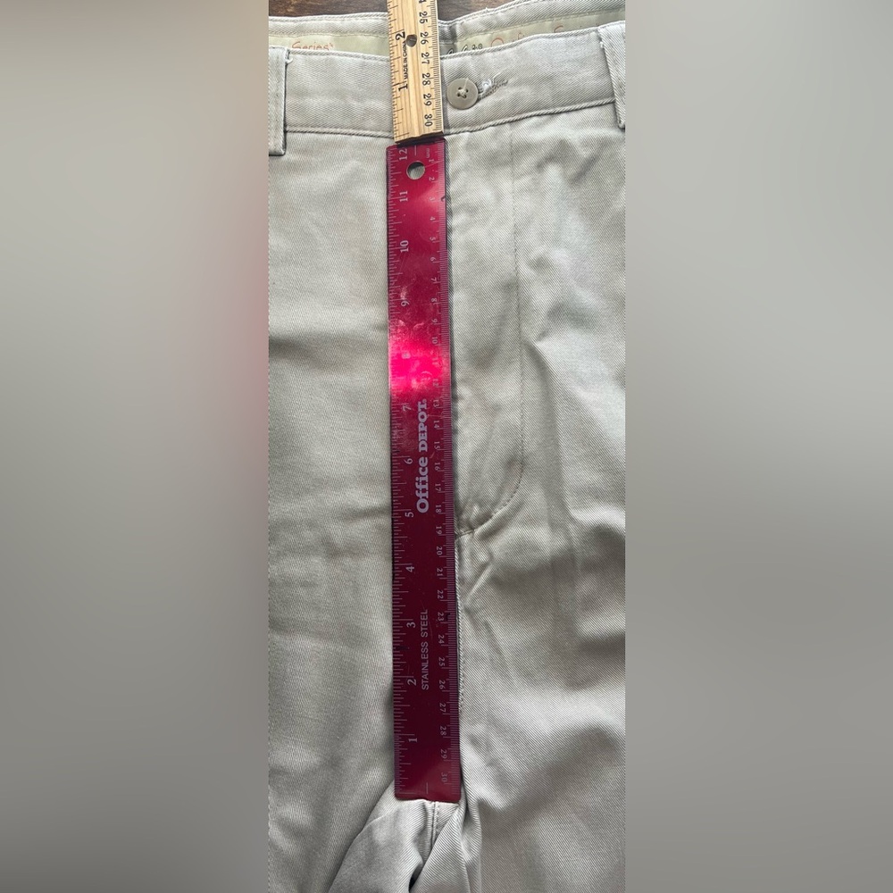 Men's Khaki Cabela's Outfitter Series Pants Adjustable Waist Flat Front 40 X 34 - Picture 12 of 12